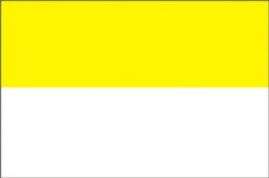 Flaga biało-żółta rozmiar: 112 x 70 cm