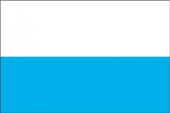Flaga biało-niebieska rozmiar: 112 x 70 cm